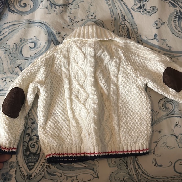 NWT🚀 Janie and Jack sweater with red and navy piping sz 6-12months - Picture 3 of 3